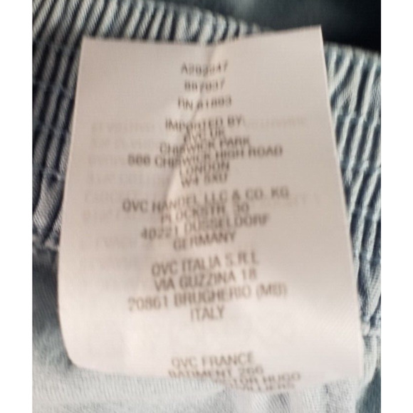 H by Halston Women’s Light Blue Joggers Pull On Pants Pockets Size 0 - Picture 7 of 7